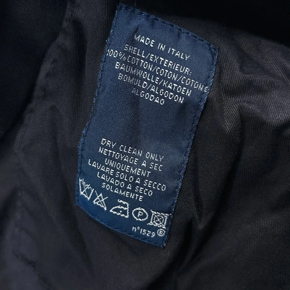 VINTAGE Polo Ralph Lauren Pants Mens 40 Black Corduroy Unhemmed Italy NEW NWT‎